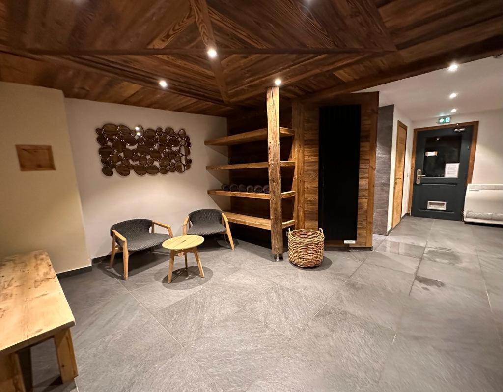 Arc 1950 Appartement De Standing Refuge Du Montagnard, Vue Incroyable Sur Le Montblanc, Skis Aux Pieds Acces Spa Et Piscine Les Arcs  Exteriör bild